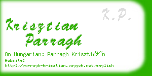 krisztian parragh business card